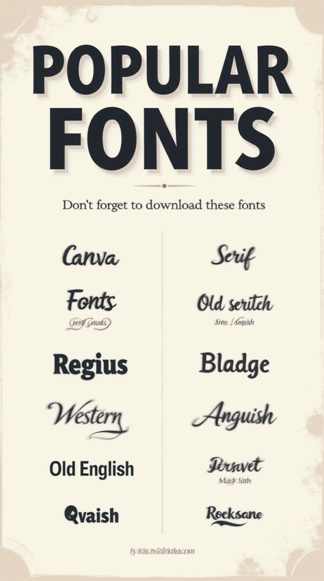 Access free alphabet fonts for professional typography creations in Canva. Elevate your designs with fonts that add sophistication and style! 📚 #ProfessionalDesign #AlphabetFonts Professional Typography, Masculine Font, Alphabet Fonts, Popular Fonts, Font Design, Fonts Alphabet, Serif Fonts, Cool Fonts, Design Logo