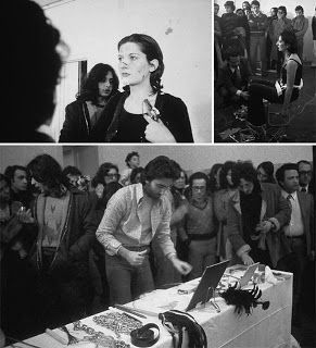 Marina Abramovic : Rhythm 0 (1974) Rhythm 0, Neo Rauch, Marina Abramovic, Art Historian, Photography Projects, Female Artists, Performance Art, Art History, Body Art