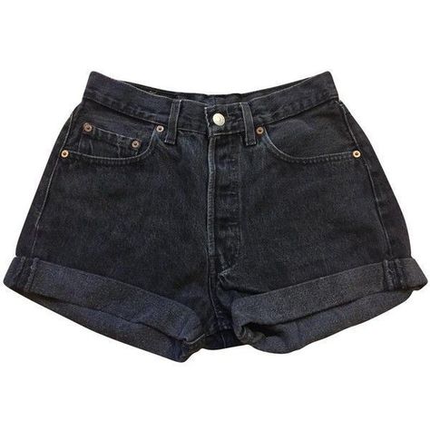 Short Denim Shorts, Short Jean Shorts, Png Clothes, Levis Vintage Clothing, Short Jean, Black Jean Shorts, Short Denim, Shorts Denim, Black Denim Jeans