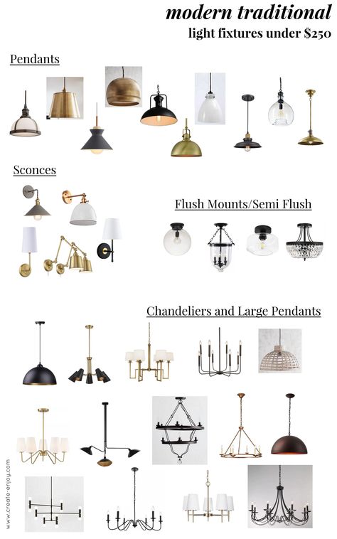 Different Light Fixtures In Same Room, Matching Ceiling Lights, How To Pair Kitchen And Dining Lights, Modern Traditional Pendant Lights, Light Fixtures That Go Together, Traditional Modern Light Fixtures, Traditional Kitchen Pendant Lights, French Country Lighting Fixtures, European Farmhouse Lighting