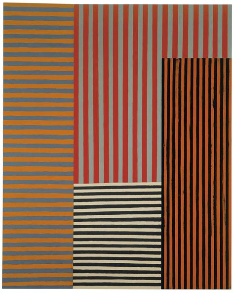 Araby, 1981 (Credit: Sean Scully) Colour Fields, Sean Scully, Geometric Construction, The World Of Interiors, Frank Stella, Desert Art, Paul Klee, Minimalist Painting, Lifestyle Inspiration