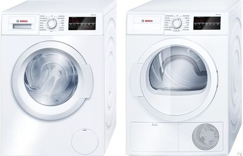 Bosch BOS864FL BOSCH 864 Series Front-Load Washer + Dryer Pair Ventless Dryer, Compact Washer And Dryer, Bosch Washing Machine, Washer Dryer Set, Laundry Pedestal, Laundry Dryer, Washing Machine And Dryer, Front Load Washer, Laundry Appliances