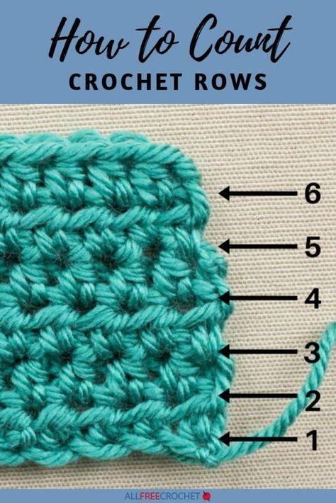 How To Count Rows In Crochet, Crochet Notes, Crochet Rows, Crocheting Tips, Finger Crochet, Crochet Charts, Beginner Crochet Tutorial, Knitting And Crocheting, Crochet Tips