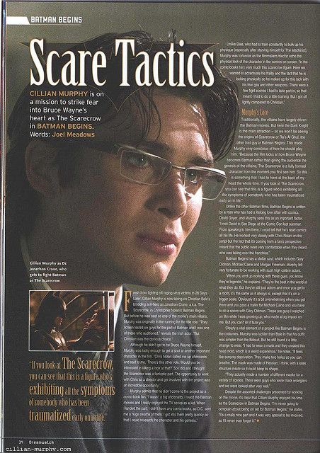 the scarecrow. The Scarecrow, Batman Begins, Cillian Murphy, Scarecrow, A Man, Batman, Magazine, Black