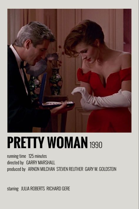 Pretty Woman Movie, Polaroid Movie Poster, Joe Black, Most Paused Movie Scenes, Pause Button, Iconic Movie Posters, Girly Movies, Film Posters Minimalist, The Pause