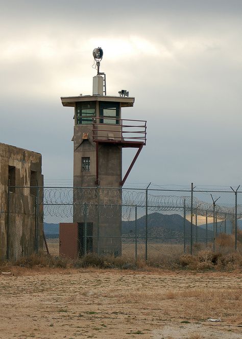 https://flic.kr/p/5B7JnD | Guard Tower | Guard tower on the back side of the prison. On November 9, 2008 myself and several other Flickr members from the Albuq/Santa Fe Social were taken on a tour of the old New Mexico Penitentiary. This was the site of the New Mexico Penitentiary Riot, which took place on February 3, 1980 in the state's maximum security prison south of Santa Fe which was one of the most deadlist in history. During this crisis, 12 prison guards were held hostage, some o... Longest Yard Movie, Guard Tower, Mystic River, Prison Guard, February 3, Watch Tower, November 9, Safe Haven, 3d Modelling