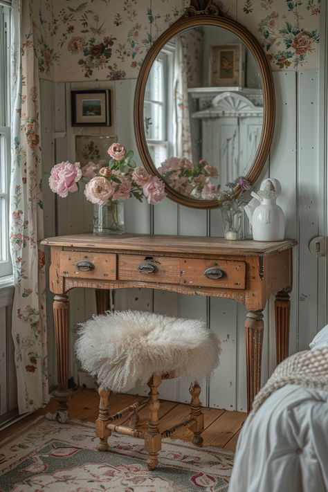 Vintage powder room