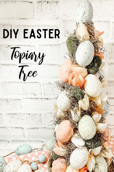 Easter Topiary Tree, Easter Egg Tree Diy, Egg Topiary, Easter Topiary, Topiary Diy, Easter Tops, Easter 2024, Topiary Tree, Easter Egg Tree