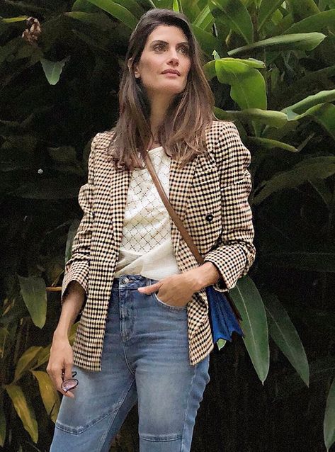 Blazer xadrez – Patricia Cella Check Blazer Outfit, Professor Style, Tweed Outfits, Checked Blazer, Outfit Inspiration Fall, Stylish Jackets, Weekend Outfit, Blazer Outfits, Plaid Blazer