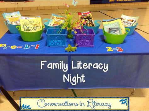 Family Literacy Night Book Drawing Reading Night Activities, Family Literacy Night Activities, Literacy Night Activities, Family Literacy Night, Family Library, Curriculum Night, Reading Night, Math Night, Family Involvement