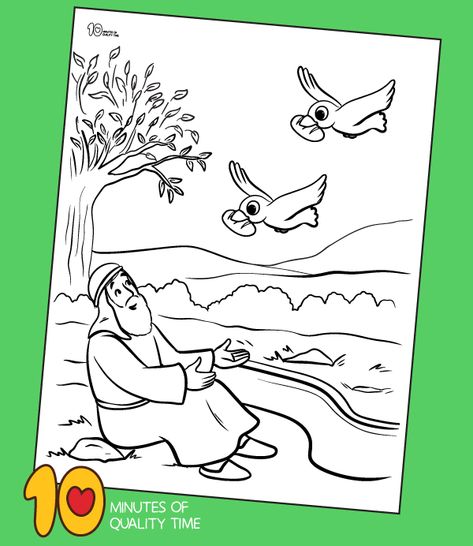 Preschooler Crafts, Raven Color, Biblical Costumes, Easter Coloring Sheets, Only Jesus, Sunday School Coloring Pages, Dolphin Coloring Pages, Free Printable Coloring Sheets, Elephant Coloring Page