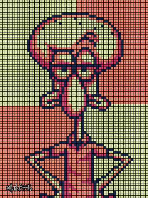 Custom pixel portrait Squidward Tentacles Squidward Pixel Art, Pixel Portrait, Squidward Tentacles, Pop Art Portraits, Cartoon Portrait, Portrait Design, Caricatures, Pixel Art, Pop Art