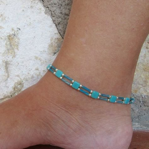 Seed Bead Anklet, Bead Anklet, Handmade Anklets, Beaded Anklet, Ankle Jewelry, Beach Anklets, Bead Work Jewelry, Beaded Anklets, Handmade Beaded Jewelry