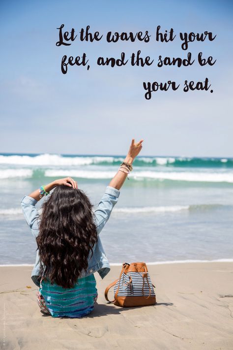 Waves and and beach quotes - Visit Stylishlyme.com to read more beach quotes Vitamin Sea Quotes Beach, Sea Quotes Beach Instagram, Quotes For Beach Pictures, Happy Beach Quotes, Sea Quotes Beach, Goa Poses, Sea Sayings, Vitamin Sea Quotes, Beach Quotes Instagram