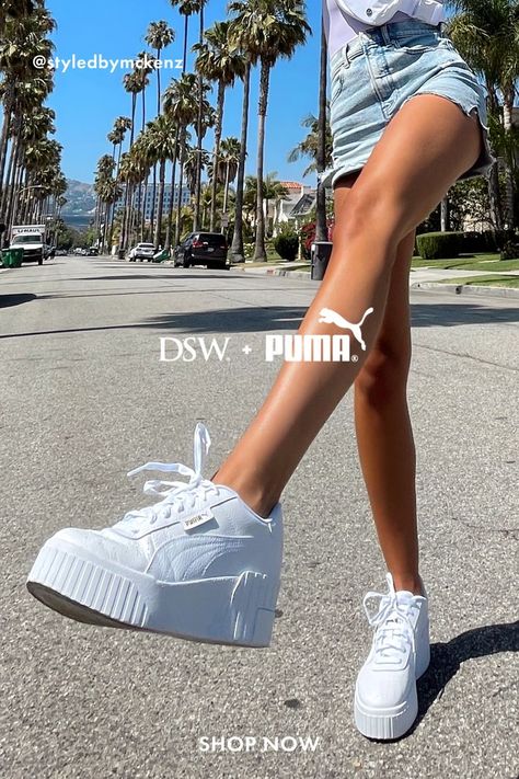 The white sneaker trend isn’t going anywhere. Find platform sneakers, high-top sneakers, apparel, and more from PUMA at DSW. Comfy Platform Sneakers, Sneakers Fashion Platform, 2022 Shoes Trends Women Sneakers, Best Platform Sneakers, Trendy Sneakers 2023 Women, How To Wear Platform Sneakers, 2023 Sneakers Trends Women, Women’s Platform Sneakers, White Platform Shoes Outfit