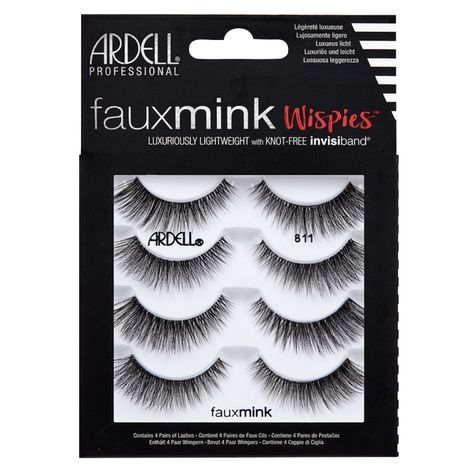 Ardell 4 Pack Faux Mink 811 Lashes Gene False, Ardell Lashes, Faux Lashes, Strip Eyelashes, Wispy Lashes, Sally Beauty, Salon Services, Faux Mink Lashes, Strip Lashes