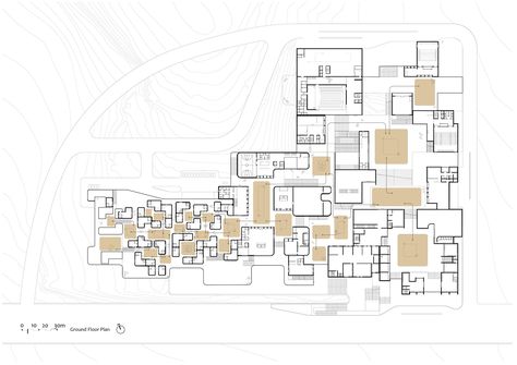 Gallery of A Town within a Town for Sadra's Civic Center - 19 Scaffolding Architecture, Town Architecture, Folding Architecture, Town House Architecture, Contour Design, Eco Architecture, Archi Design, Architecture Design Sketch, Plan Drawing