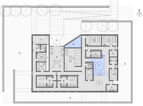 entrecielos hamam and spa by A4 estudio Thermal Spa Architecture, Spa Center Architecture, Spa Center Plan, Spa Architecture Design, Spa Floor Plan, Spa Plan, Spa Architecture, Spa Hammam, Sensory Space