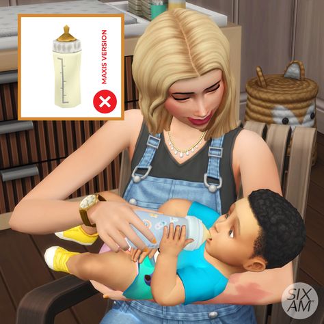 Sixam Cc, Infants Cc, Toddler Bottles, Mods Ts4, Newborn Bottles, Ts4 Mods, Sims Baby, Sims 4 Challenges, Sims 4 Family