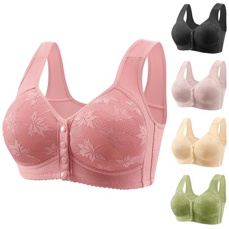 PRICES MAY VARY. 【Breathable Cool Liftup Air Bra - Comfortable and Snug Bra】Our air bra is crafted with breathable fabric that keeps you cool and dry, making it perfect for all-day wear. Covers and sustains the natural breast without clutter, without wires, and without disturbing straps. Say goodbye to discomfort caused by sweat and irritation. 【Sports Bras - Wire-Free Comfort Liftup Air Bra】Say farewell to traditional underwires that can be restrictive and uncomfortable. Our air bra is wire-fre Bras For Older Women, Front Closure Bras, Front Fastening Bras, Air Bra, Tshirt Bras, Wireless Sports Bra, Bra Plus Size, Front Closure Bra, Backless Bra