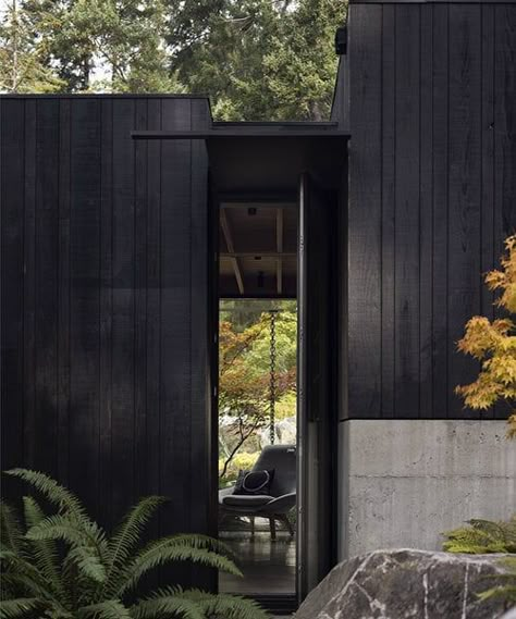 mwworks hides this longbranch house among the pacific northwest woods Waterfall House, Forest Setting, General Contracting, Wood Architecture, Skyscraper Architecture, The Local Project, Timber Cladding, Timber House, Cabin Design