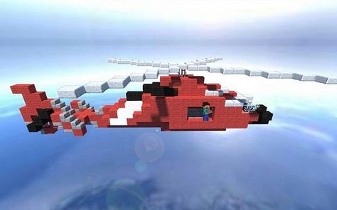 Minecraft Helicopter, Minecraft Car, Coast Guard Helicopter, Minecraft City Buildings, Minecraft Modern, Urban Exploring, Minecraft Inspiration, Minecraft Room, Minecraft City