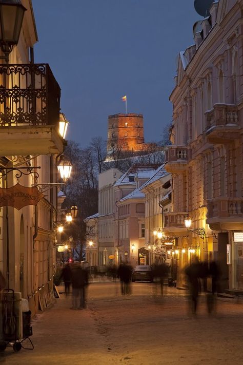 Vilnius Old Town Aesthetic, Vilnius Aesthetic, Lithuania Architecture, Lithuania Aesthetic, Lithuania Travel, Street Installation, Vilnius Lithuania, Baltic States, Amazing Buildings