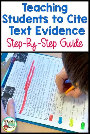 Finding Text Evidence Anchor Chart, Citing Text Evidence Anchor Chart, 3rd Grade Annotating Text, How To Cite Text Evidence Anchor Charts, Citing Text Evidence Middle School, Teaching Text Evidence, Finding Evidence In Text Activities, Teacher Teaching Students, Annotating Text