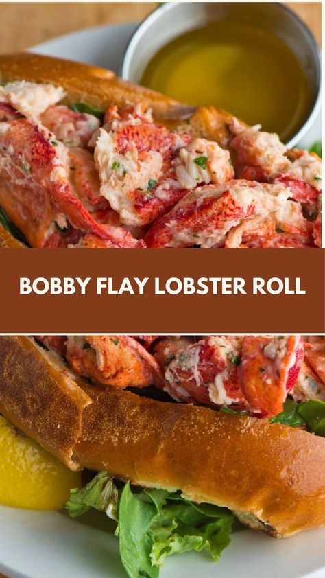 This delicious Bobby Flay-inspired lobster roll is a quick, creamy treat that brings the flavors of the seaside right to your table. Perfect for a light, fresh meal, it’s easy to make with just a few simple ingredients. Customize with crispy lettuce and a hint of spice for a perfect summer classic! Boston Lobster Roll, Cooked Lobster Meat Recipes, Warm Lobster Roll Recipe, Lobster Roll Sliders, Lobster Rolls With Butter, Lobster Roll Recipe Best, Lobster Newburg Recipes, Lobster Blt, Mini Lobster Rolls