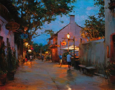 Dmitri Danish | Blue Evening | Cutter & Cutter Fine Art Dimitri Danish, Danish Blue, Art Painting Gallery, Paris London, Art Sites, Nature Art Painting, Night Painting, Night Art, Environment Concept Art