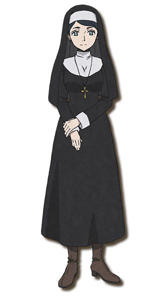 Sister Lily, Victorian Anime, Nun Outfit, Black Clover Asta, Teal Eyes, Dark Blue Hair, Teal Hair, Black Clover Manga, Top Anime