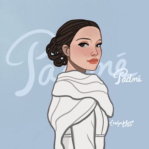 Evelyn | 16 🌿 (@dazzlingjedi) • Instagram photos and videos Amidala Tattoo, Padme Amidala Fanart, Padme Drawing, Padme Fanart, Padme Art, Queen Padme, Star Wars Padme Amidala, Padmé Amidala, Star Wars Padme