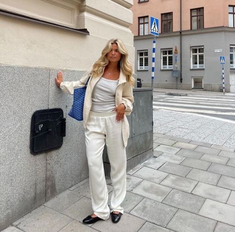 Matilda Djerf Style, Goyard Tote, Fashion Forward Outfits, Matilda Djerf, Aesthetic Summer, Outfit Combinations, Spring 2023, Instagram Aesthetic, Comfy Outfits