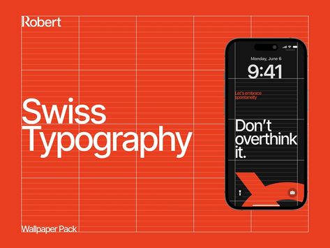 Swiss Typography - Wallpaper Pack by Robert McCombe on Dribbble Swiss Typography, Typography Wallpaper, Wallpaper Pack, Swiss Style, Swiss Design, Type Design, Clean Design, Typography Design, Global Community