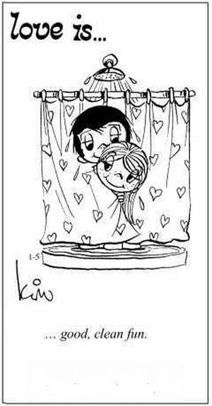 "Love is...good, clean fun" - #loveis #love #good #clean #fun #shower #together #couple #romance #relationship #passion Love Is Cartoon, God Things, Love Is Comic, My Funny Valentine, The Perfect Guy, Love My Husband, Love Is, Sweet Words, Romantic Love Quotes