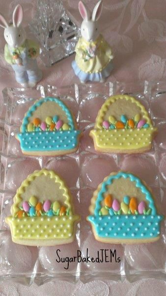 Easter Basket with eggs | Cookie Connection Easter Basket Cookies, Easter Cookie Basket, Easter Cookie Cake, Cookie Birthday Party, Cookie Monster Birthday, Easter Sugar Cookies, Easter Cookie, Cookie Connection, No Egg Cookies