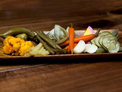 Pickle Plate Ideas, Pickle Plate, Pickle Platter, Eggs Pickled, Yellow Wax Beans, Turmeric Cauliflower, Wax Beans, Summer Cookout, Wax Bean