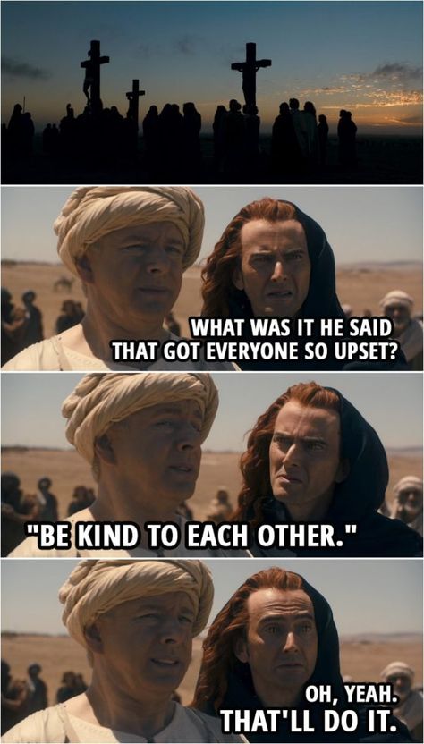 30+ Best 'Good Omens' Quotes | Page 2 of 3 | Scattered Quotes Good Omens Crucifixion, Crowley Crucifixion, Crowley And Aziraphale Fanart, Good Omens Fanart Crowley X Aziraphale, Good Omens Crowley X Aziraphale, Aziraphale X Crowley Fanart, Good Omens Funny, Aziraphale X Crowley, Good Omens Crowley