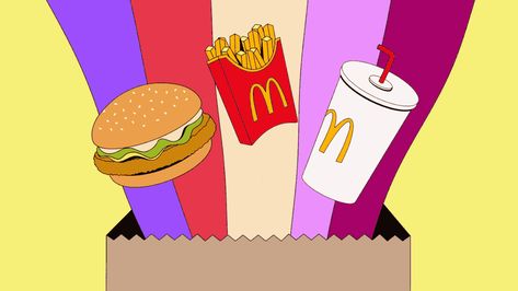 McDonald's — Video series :: Behance Mcdonald's App, Surreal World, Yellow Palette, Branding Design Packaging, Bold Typography, Pizza Hut, Graphic Design Fun, Graphics Illustration, Graphic Design Projects