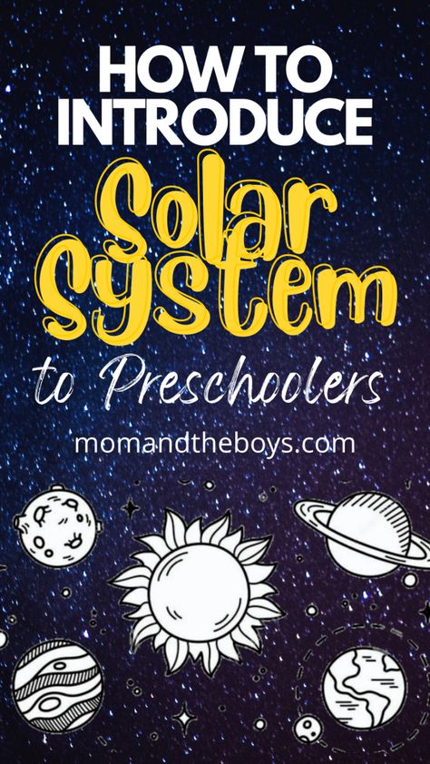 Solar System Lesson Plans Kindergarten, Solar System Projects For Preschoolers, Solar System Theme Classroom, Prek Solar System Activities, Kindergarten Solar System Activities, Books About Space For Preschool, Solar System Fine Motor Activities, Solar System Songs For Preschool, Eclipse Lesson Preschool