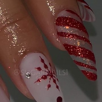 Sugar Nails on Instagram: "🎅🏼 Red Christmas 🎅🏼 Serinity Crystals from @bluestreakcrystals @serinitycrystals Use Code Sugar5 for savings 🛒🛍️ #fancynails #crystals #christmasnailsart #serinitycrystals #rednails #christmasnails🎄 #nailsoftheday #nailsart #nails #artnailsdesign #beautifulnails #crystalsnails #nailsdesign #nudenails💅 #nailjunkie #nailsforyou #nailslove #nailsartist #nails2inspire #nailstyle #longnails #sugarnails1 #nudenails #beauty nails #glamnails #justnails #chicagonails #chicago #nailsforyou #christmasnails GelX from @apresnailofficial" Sugar Nails, Glam Nails, Christmas Nail Art, Fancy Nails, Glitter Christmas, Red Glitter, Nude Nails, Red Nails, Beauty Nails