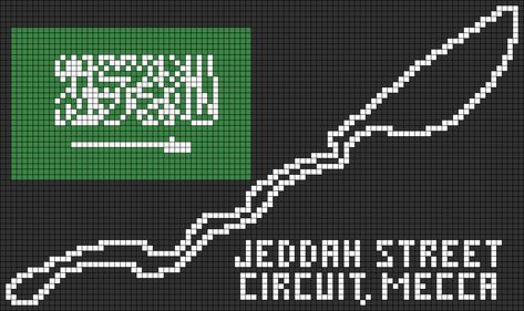 F1 Pixel Art, F1 Tracks, F1 Circuit, 1 Pixel, Hamma Beads, Pixel Art Grid, Creative Drawing Prompts, Drawing Prompt, Melting Beads