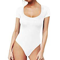 Check this out at Amazon Womens Jumpsuits Casual, Basic Bodysuit, Bodysuit Tops, Bodysuit Jumpsuit, Body Suit With Shorts, Fashion Jackson, Plus Size Jumpsuit, White Jumpsuit, Casual Jumpsuit