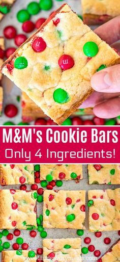 M M Cookie Bars, Microwave Recipe, Christmas Cookie Bars, Cookie Bars Easy, M M Cookies, Savory Meals, Sugar Cookie Bars, Oreo Recipes, Morning Meditation