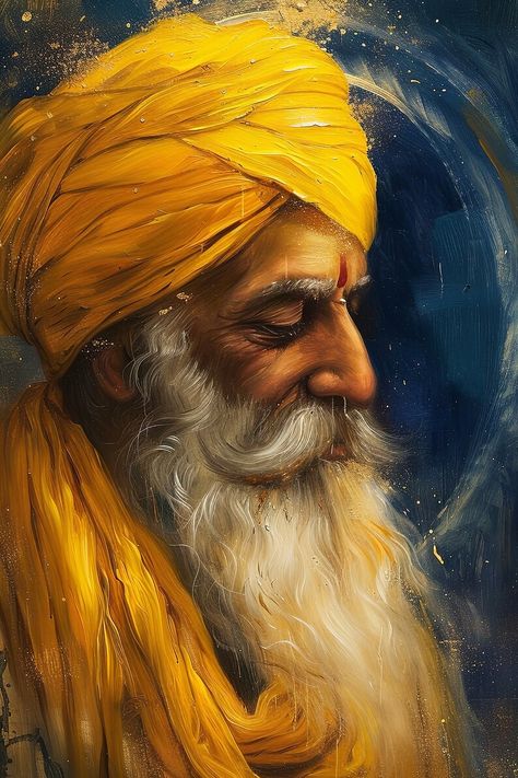 Punjabi Aesthetic Wallpaper, Wallpaper Oil Painting, Guru Nanak Wallpaper, Canvas Art Painting Acrylic, 3d Art Drawing, Guru Nanak, Ink Illustrations, Art Painting Acrylic, Hand Painting Art