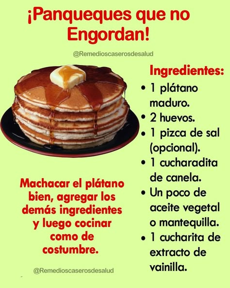 Hot Cakes Receta, Flan Recipe, Hot Cakes, December 31, Breakfast Brunch Recipes, Healthy Eating Recipes, Breakfast Recipes Easy, Healthy Snacks Recipes, Delicious Salads