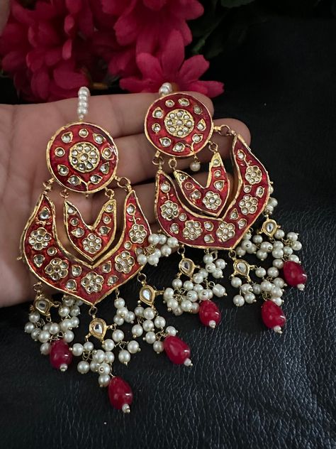 Thanks for the kind words! ★★★★★ "Loved the quality of the earrings I purchased, quick to ship and great customer service" Saba S. #etsy #kundan #kundanjewelryset #jewelryforwomen #giftforher #goldnecklace #handmade #jewellery #gift #noorzaracollection Multani Earrings, Earrings Chandbali, Kundan Chandbali, Earrings Kundan, Pakistani Earrings, Kundan Jewellery Set, Kundan Jewelry, Earrings Chandelier, Chandbali Earrings