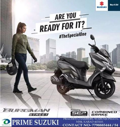 Electric Scooty Poster, Bike Advertising Design, Folder Graphic Design, Product Posters, Madina Sharif, Suzuki Bikes, Ad Layout, Ads Creative Advertising Ideas, Graphics Design Ideas