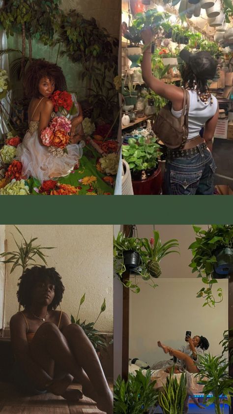 Black Women Herbalist, Earthy Rnb Aesthetic, Bohemian Archetype Aesthetic, Neo Soul Aesthetic, Neo Soul Outfits, Winter Outfits Ideas, Earthy Aesthetic, Earthy Style, Trending Ideas