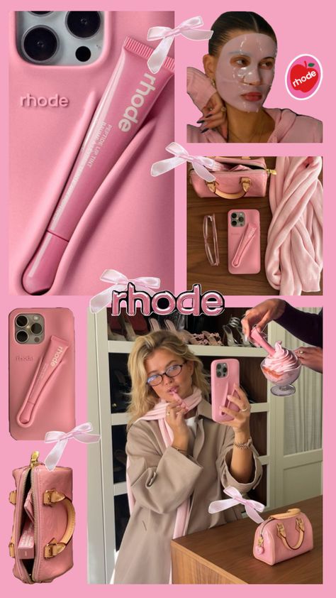 #rhodeskin #haileybieber #rhodelipcases #rhoderibbon #rhodeliptint Rhode Ribbon, Rhode Aesthetic, Perfect Captions, Cute Phone Cases, Rhodes, Lip Tint, Pretty In Pink, Aesthetic Wallpapers, Ribbon